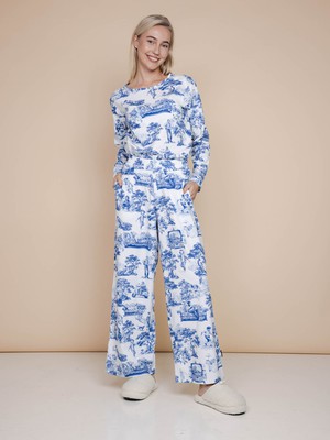 Toile De Modern Joy Long Sleeve T-shirt en Wijde broek set Dames from SNURK