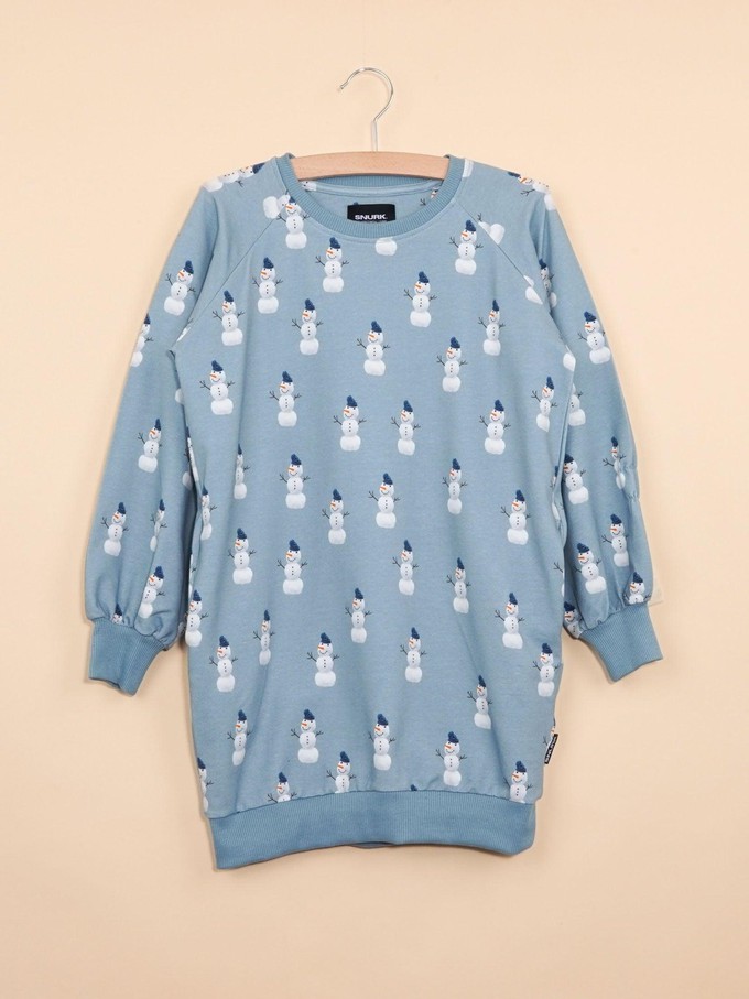 Mr Snowman Sweater Dress Kids from SNURK