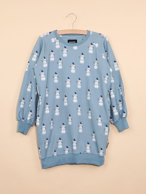 Mr Snowman Sweater Dress Kids from SNURK