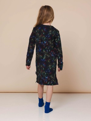 Xmas Lights Long Sleeve Dress Kids from SNURK
