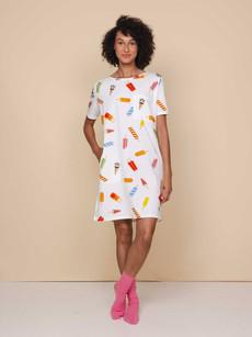 Popsicles T-shirt Dress Dames via SNURK