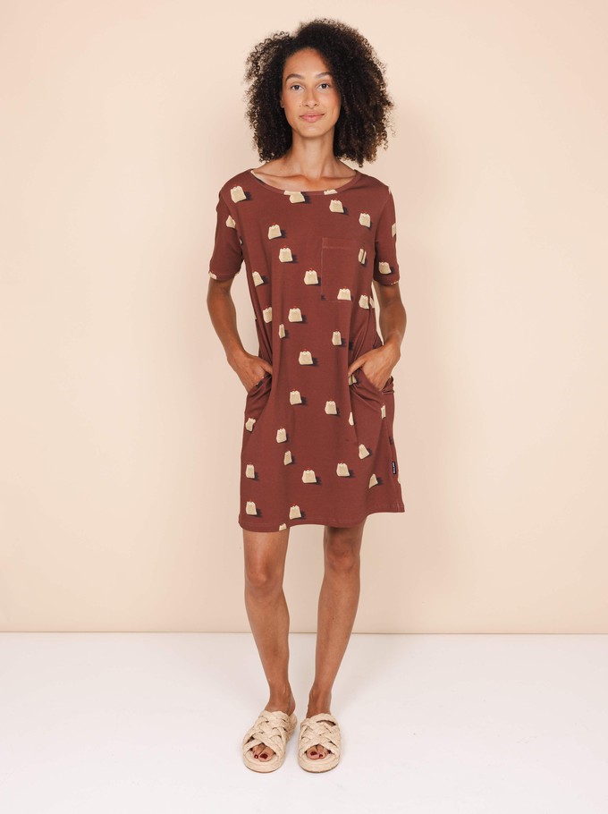 Sandy Castles T-shirt Dress Dames from SNURK