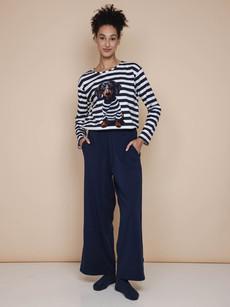 Pierre Long Sleeve T-shirt en Wijde broek set Dames via SNURK