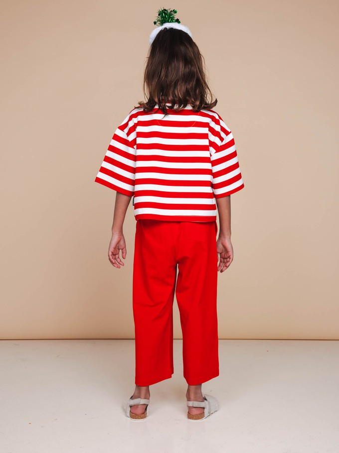 Pierre Xmas Cropped T-shirt en Wijde broek set Kids from SNURK