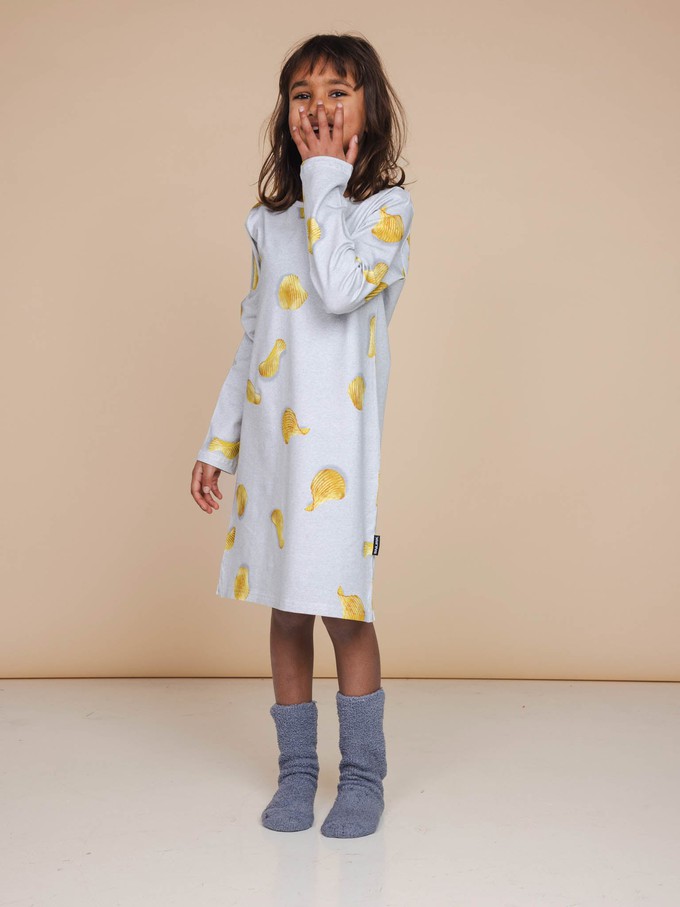 Chips Long Sleeve Dress Kids from SNURK