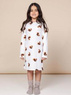 Squirrels Long Sleeve Dress Kids via SNURK