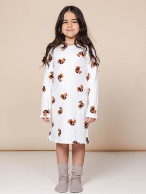 Squirrels Long Sleeve Dress Kids from SNURK