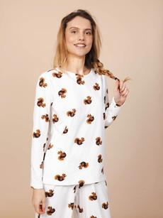 Squirrels T-shirt lange mouwen Dames via SNURK