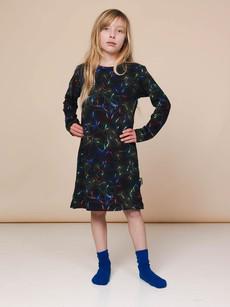 Xmas Lights Long Sleeve Dress Kids via SNURK
