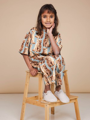 Bowie Cropped T-shirt en Wijde broek set Kids from SNURK