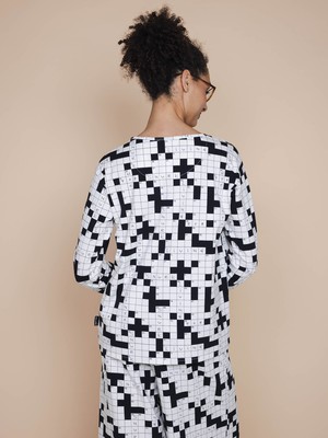 Crossword Long Sleeve T-shirt Dames from SNURK