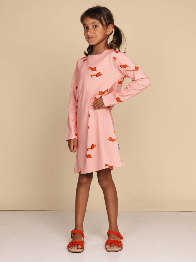 Rode Schoentjes Long Sleeve Dress Kids from SNURK