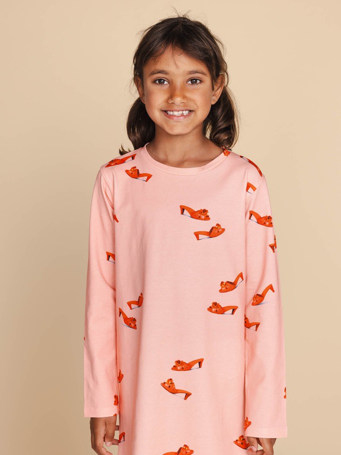 Rode Schoentjes Long Sleeve Dress Kids from SNURK