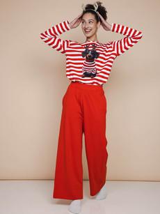 Pierre Xmas Long Sleeve T-shirt en Wijde broek set Dames via SNURK