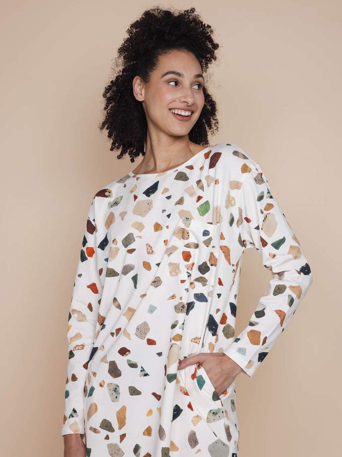 Terrazzo Long Sleeve Dress Dames from SNURK