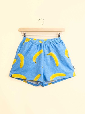 Banana Blue V-neck T-shirt en Shorts set Dames from SNURK