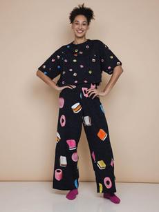 Drop it Cropped T-Shirt en Wijde broek set Dames via SNURK