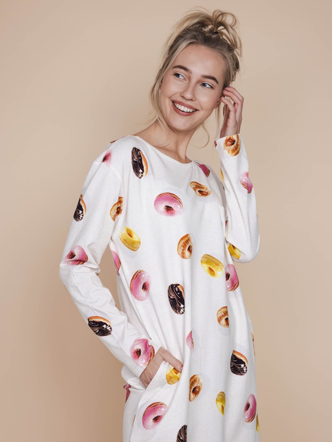 Donuts Long Sleeve Dress Dames from SNURK