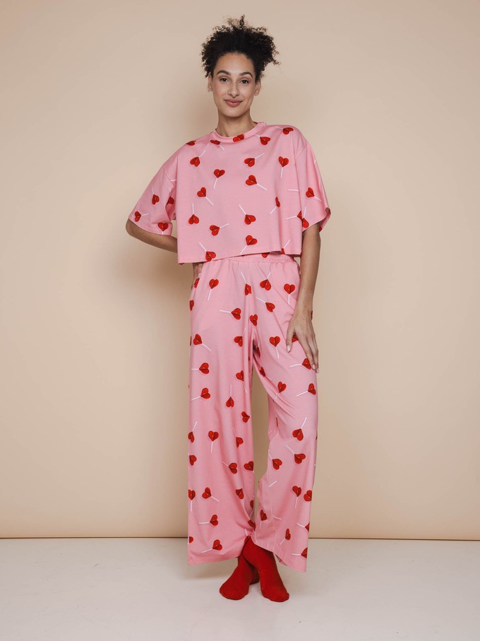 Lollipop Love Cropped T-shirt Dames from SNURK
