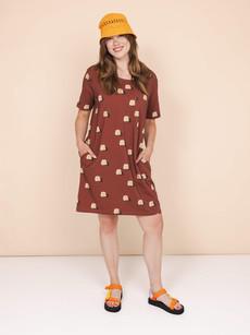 Sandy Castles T-shirt Dress Dames via SNURK