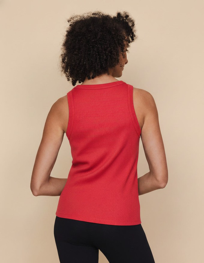 Coral Red Tanktop Dames from SNURK