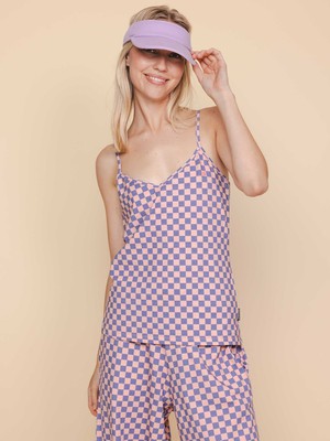 Check Topje en Wijde broek set Dames from SNURK