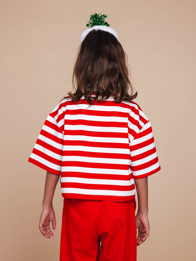 Pierre Xmas Cropped T-shirt en Wijde broek set Kids from SNURK