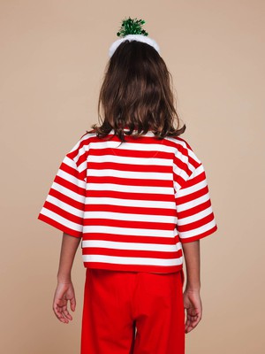 Pierre Xmas Cropped T-shirt en Wijde broek set Kids from SNURK