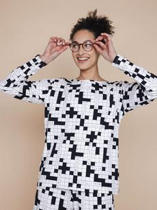 Crossword Long Sleeve T-shirt Dames via SNURK