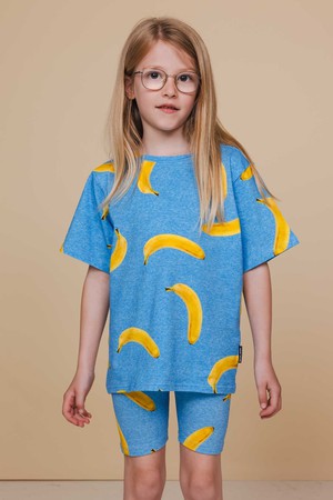 Banana Blue T-shirt en Bikershorts set Kids from SNURK