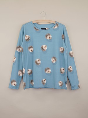 Hedgy Blue T-shirt lange mouwen Dames from SNURK