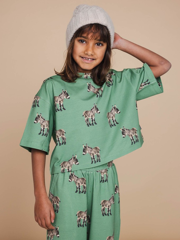 Donkeys Cropped T-shirt en Wijde broek set Kids from SNURK