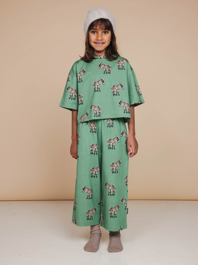 Donkeys Cropped T-shirt en Wijde broek set Kids from SNURK