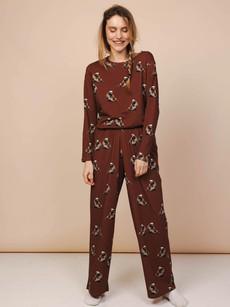 Sloth T-shirt lange mouwen en Wijde broek set Dames via SNURK