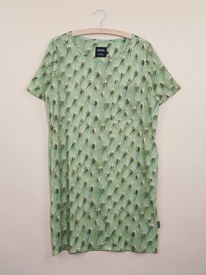 Cozy Cactus T-shirt Dress Dames from SNURK