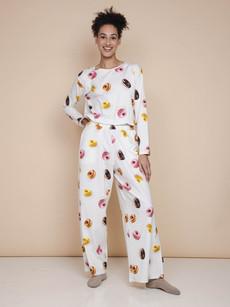 Donuts Long Sleeve T-shirt en Wijde broek set Dames via SNURK
