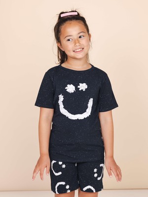 Smiles Black T-shirt Kinderen from SNURK