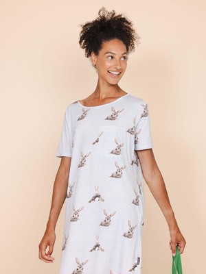 Bunny Bums T-shirt Dress Dames from SNURK