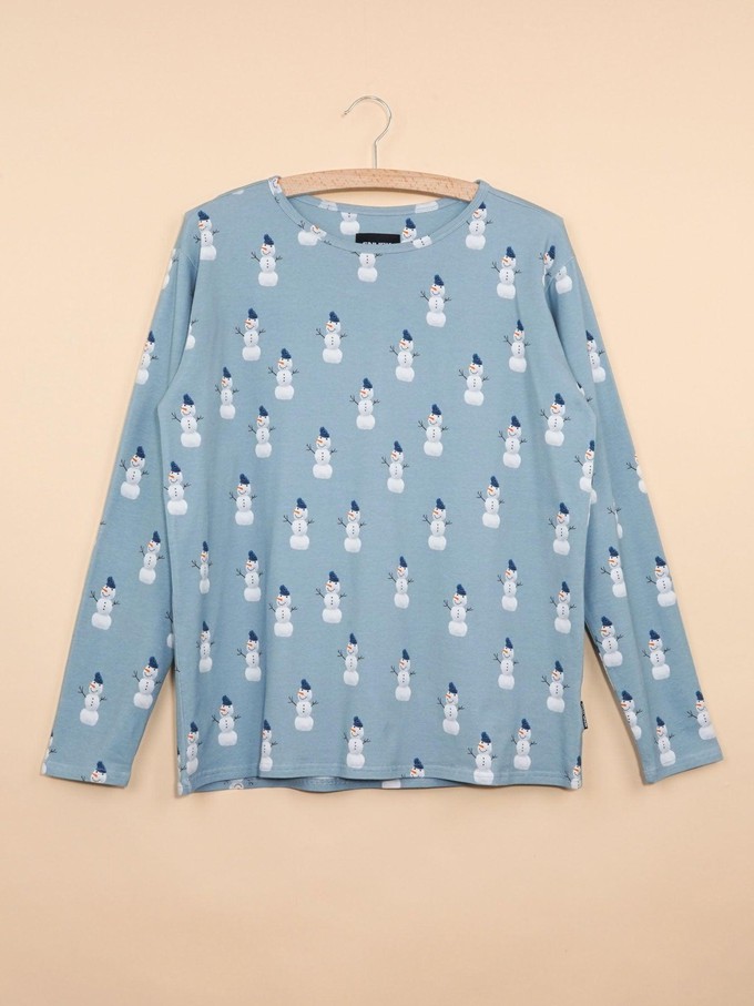 Mr Snowman Long Sleeve T-shirt Dames from SNURK