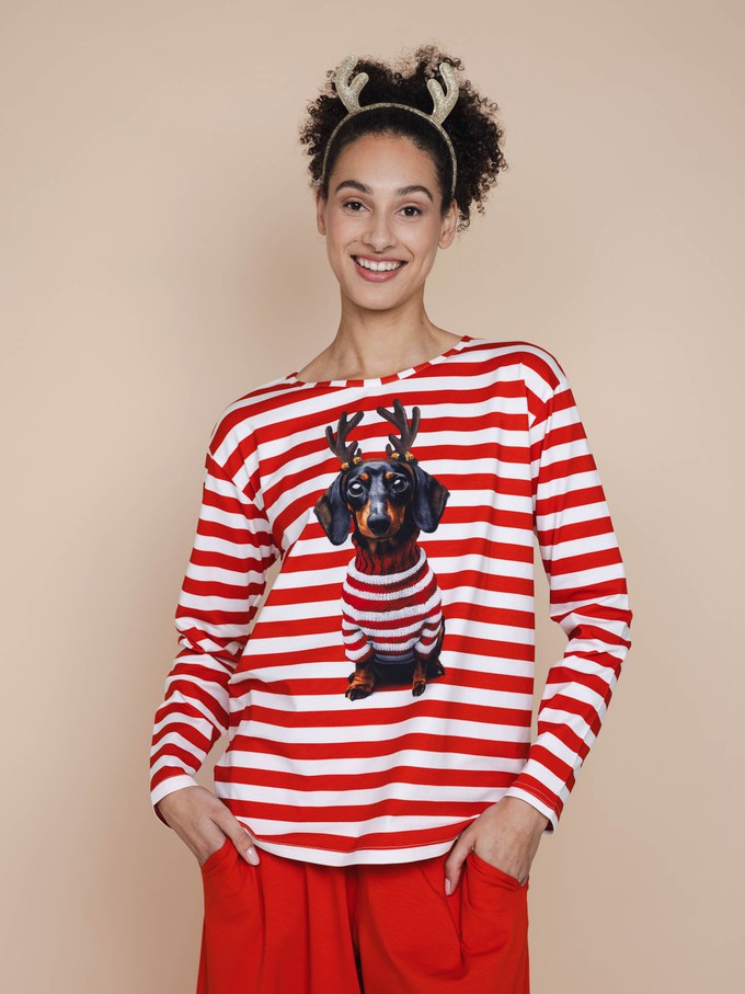 Pierre Xmas Long Sleeve T-shirt Dames from SNURK