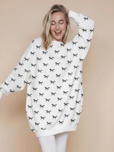 Black Horses Sweater Dress Dames via SNURK