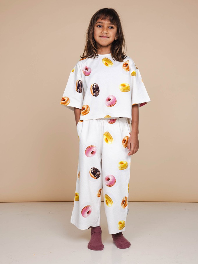Donuts Cropped T-shirt en Wijde broek set Kids from SNURK