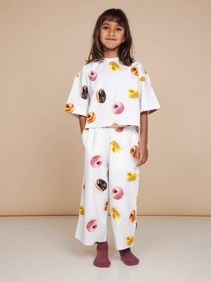 Donuts Cropped T-shirt en Wijde broek set Kids from SNURK