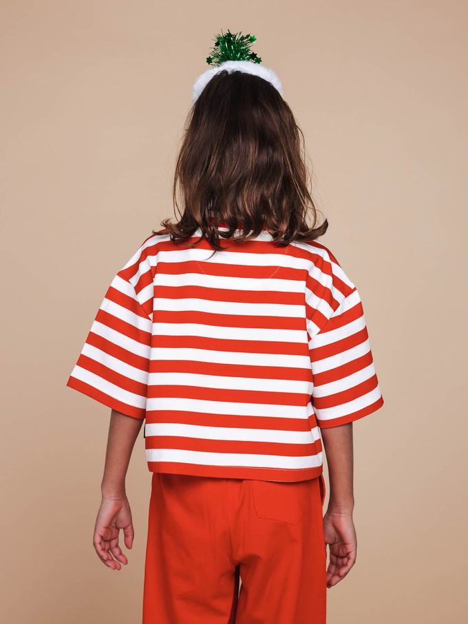 Pierre Xmas Cropped T-Shirt Kids from SNURK