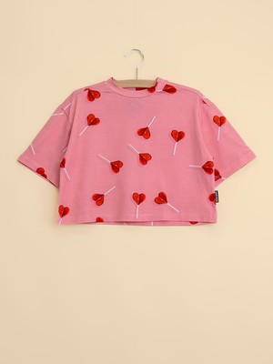 Lollipop Love Cropped T-Shirt Kids from SNURK