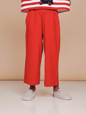 Coral Red Wijde broek Kids from SNURK