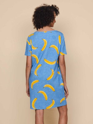 Banana Blue T-shirt Dress Dames from SNURK