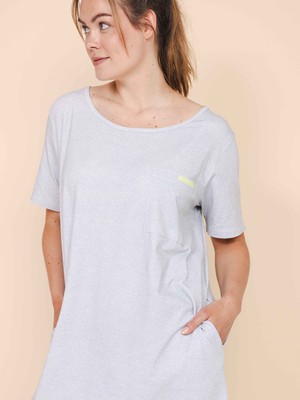 Grey T-shirt Dress Dames from SNURK