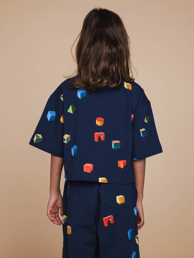 Building Blocks Cropped T-Shirt Kids from SNURK