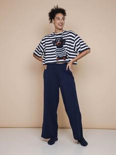 Pierre Cropped T-Shirt en Wijde broek set Dames via SNURK
